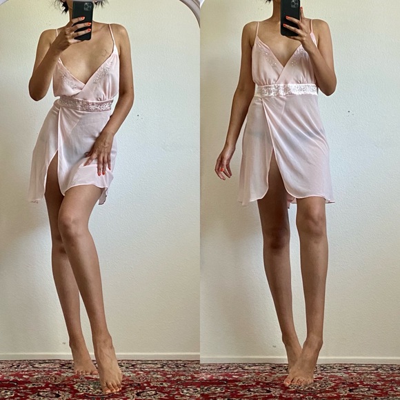 VTG Fairy Slip Dress + Panty Set - Picture 5 of 6